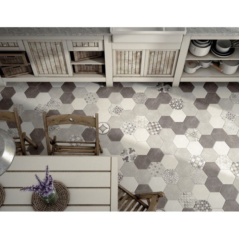 Equipe Hexatile Cement Mud 17,5x20 płytka gresowa 158393