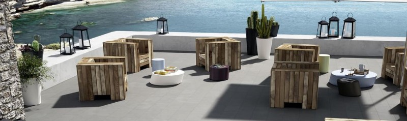Płytki gres podłogowe szare beton Marazzi Block Silver MLJU 75X75 48307