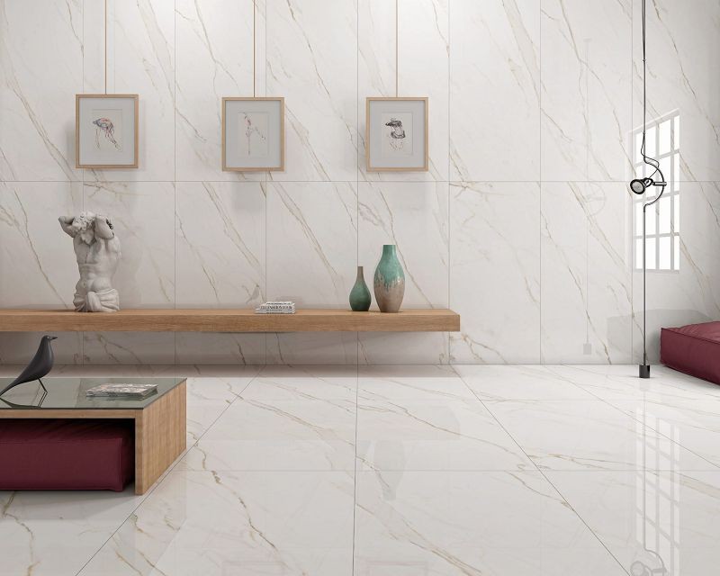 Navarti Golden White Satinado 60x120 płytki gresowe imitujące marmur 145020