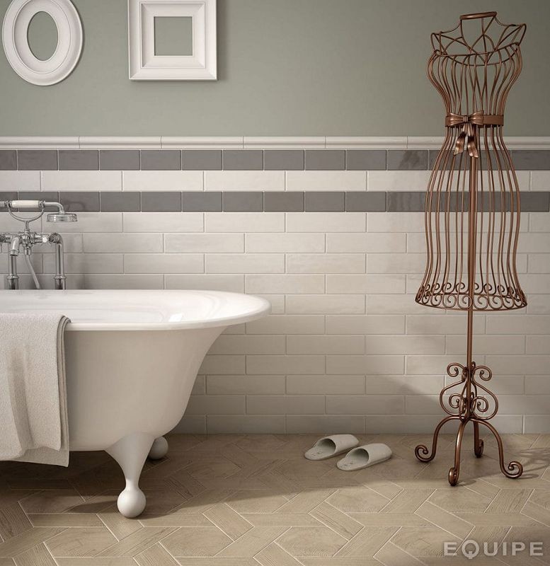 Equipe Cottage Dark Grey 7,5x15 płytka ścienna 127437