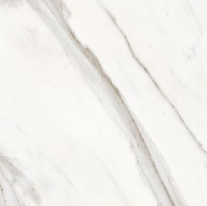 Płytki podłogowe marmur białe z czarna wyrazista żyła Saloni Marmaria Agora Blanco DKx500 58,5x58,5