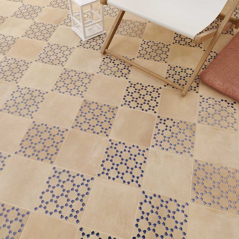 WOW Bejmat Decor Biscuit Azur 15x15 płytka gresowa dekoracyjna 155599