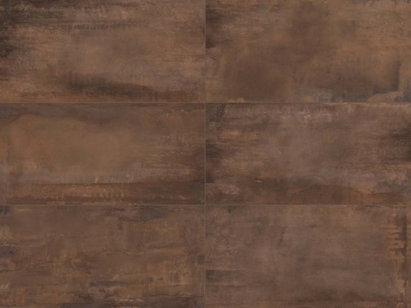 Płytki gresowe miedż metal beton brąz ABK Interno 9 Rust mat 60x120 11136