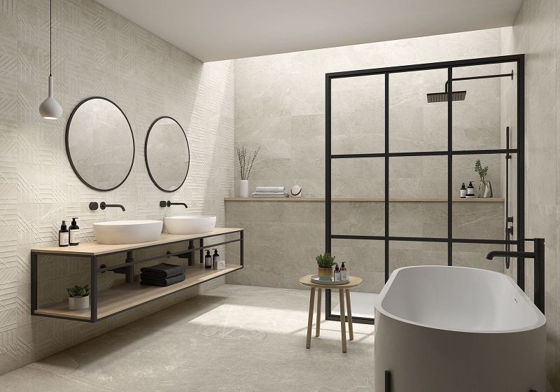 Saloni Ardesia Avorio 40x120 JTM670 płytki ścienne imitujące kamień 150562