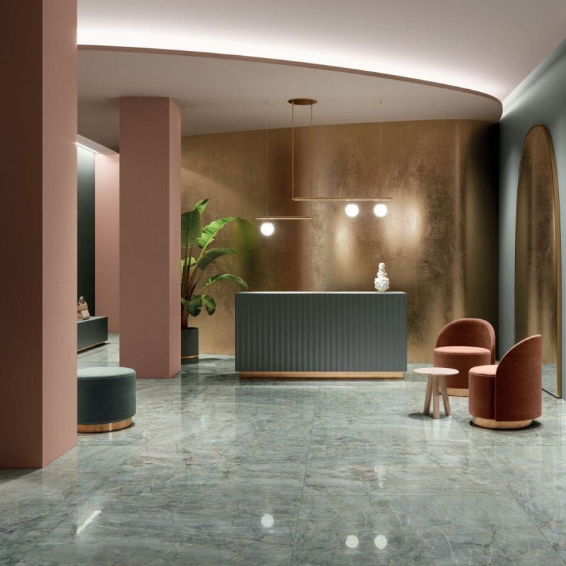 Ariana Nobile Emerald Green Lux 120x120 płytki marmurowe gresowe 105006