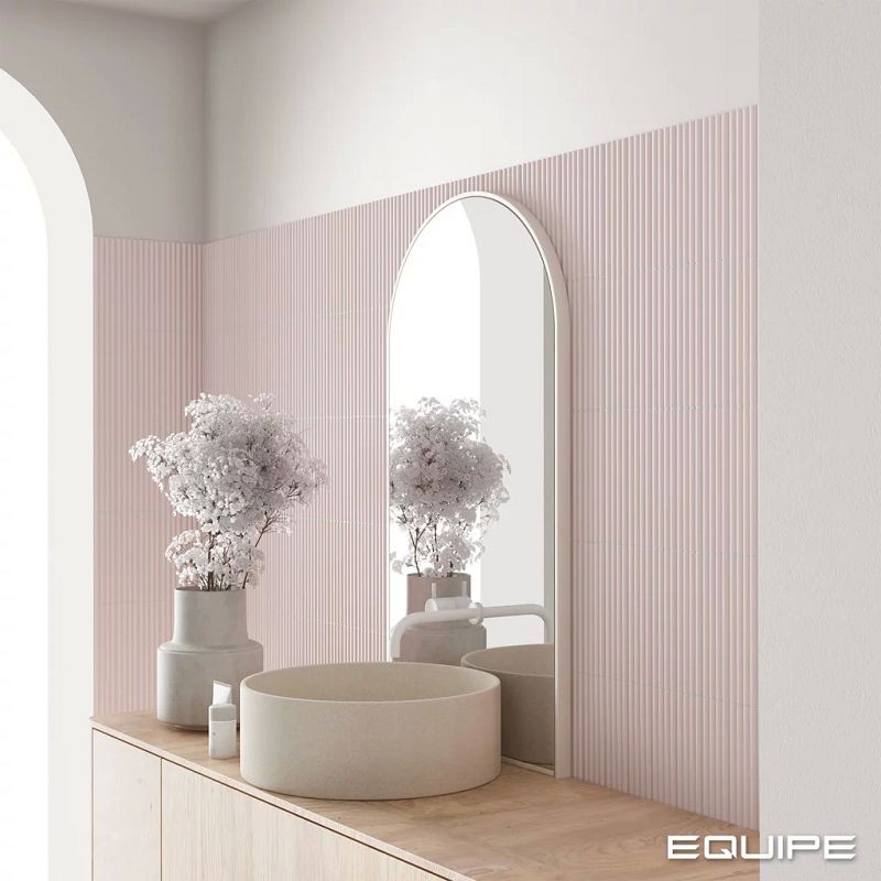 Equipe Costa Nova Onda Pink Stony 5x20 płytki cegiełki dekoracyjne 3D 127264