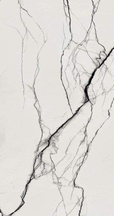 Płytki podłogowe marmur białe z czarną żyłą Florim Floor Gres B&W_Marble Breach Naturale 765586 60X120 93936