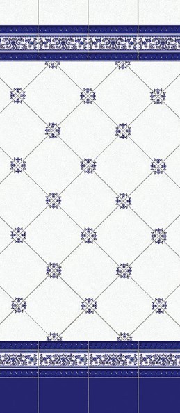 Cokoły ścienne rude Mainzu Zócalo Cuarteo Azul Cordón Melado -M 3x20 64831