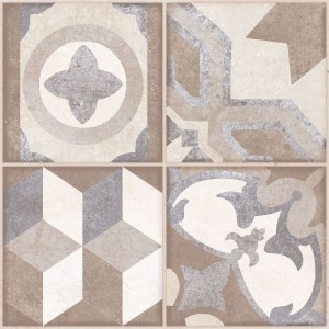 Keros Hydraulic Beige 41x41 płytka gresowa patchwork