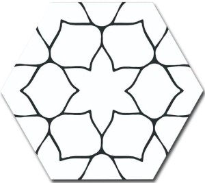 Realonda Kerala White Active 28,5x33 płytki gresowe heksagonalne