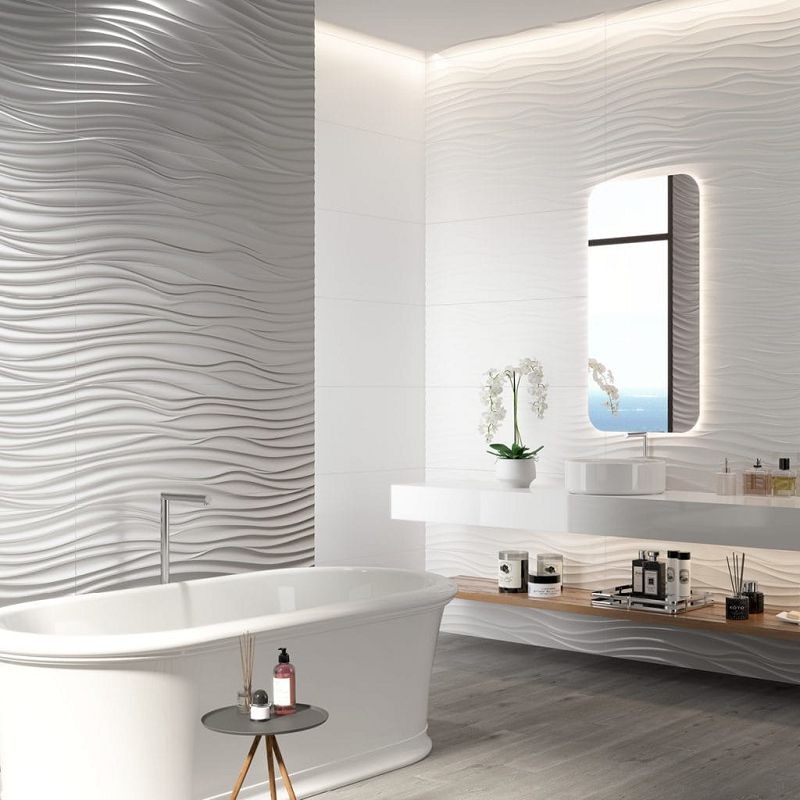 Aparici Montblanc White Surf 44,63x119,30 płytka ścienna 109734