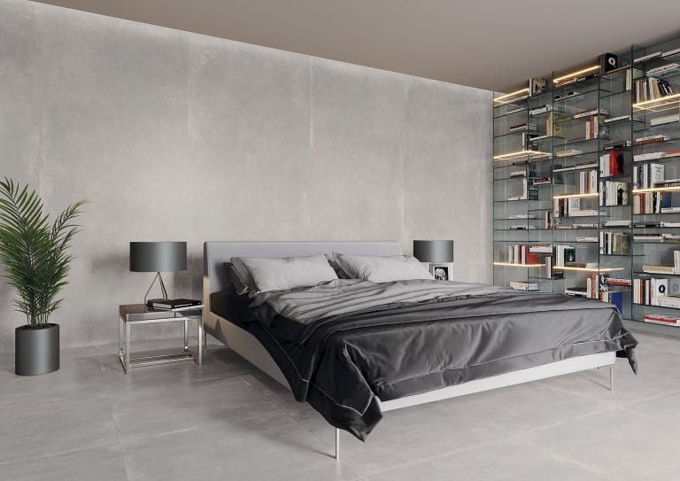 Cerrad Modern Concrete Silver 119,7x119,7 płytki gresowe imitujące beton 105346