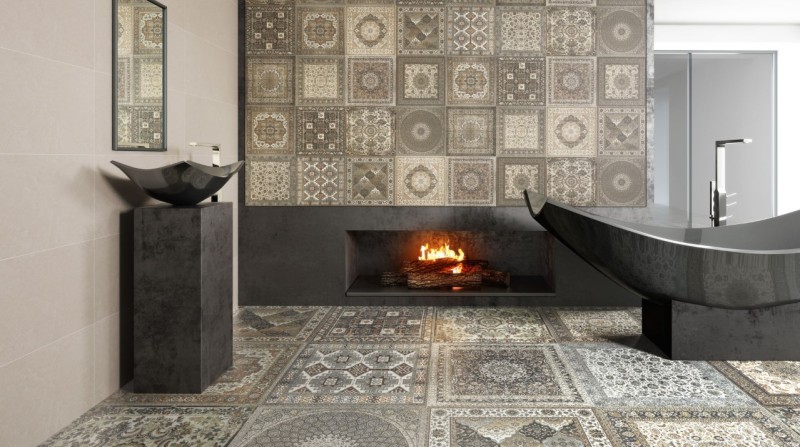 Płytki patchworkowe wzorzyste Aparic Kilim Nain Natural_59,55x59,55 66311