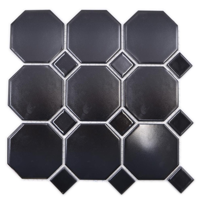 Mozaika czarny oktagon Metropol MM 1524 30,0 x 30,0 166315