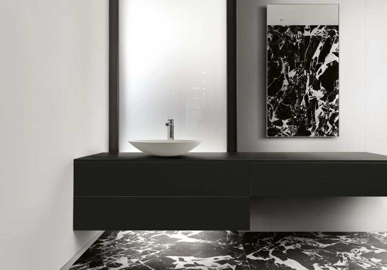 Płytki podłogowe czarne Florim B&W_Marble Black Mat 60x120 9mm 166573