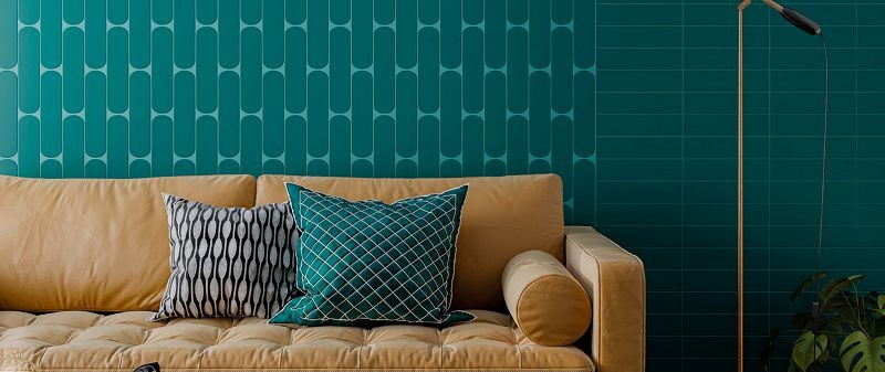 WOW Grace Teal Matt 7,5x30 płytka ścienna cegiełka 155982