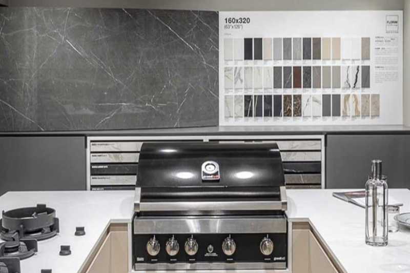 Blat kuchenny marmur szary Florim Marble Gray Gloss 160x320 12mm 166777