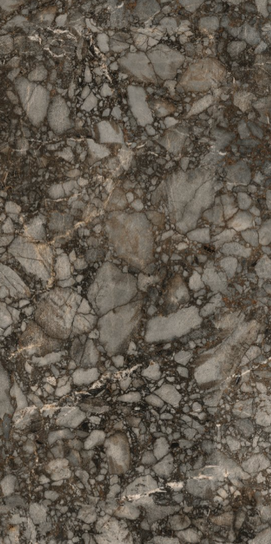 Blat kuchenny lastryko brąz szary Florim Marble Riverbed Mat 160x320 12mm 166905