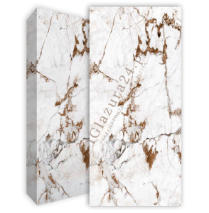 Blat kuchenny marmur białe brąz Florim Marble Capraia Glass 160x320 12mm