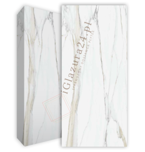 Blat kuchenny marmur biały beż szary Florim Marble Calacatta Gold Gloss 160x320 12mm