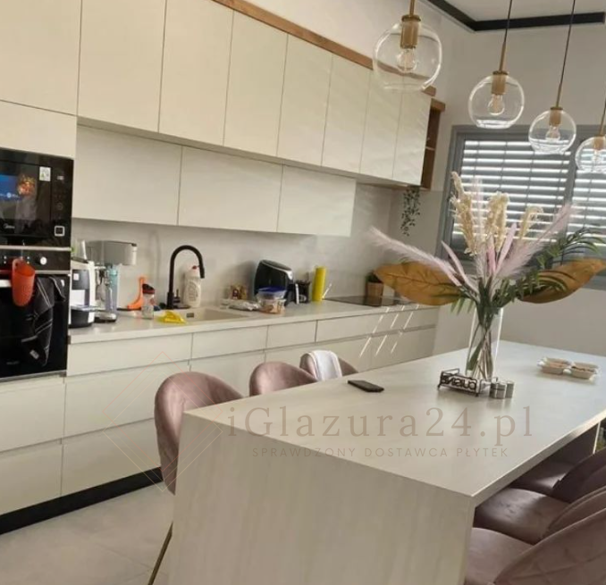 Spieki Blat kuchenny marmur biały beż Florim Marble Bianco Lasa Glass 160x320 12mm 167013