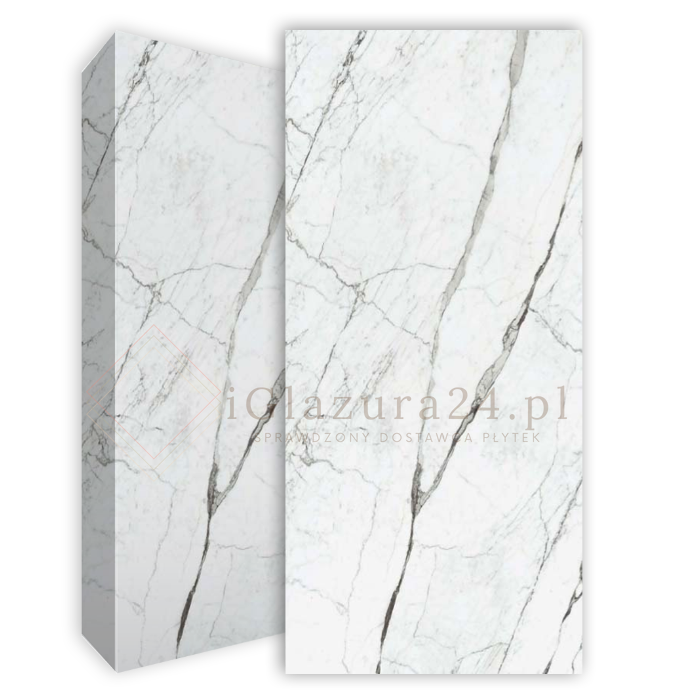 Spieki kwarcowe białe szare Florim Marble Eternal White Mat 160x320 12mm 167043