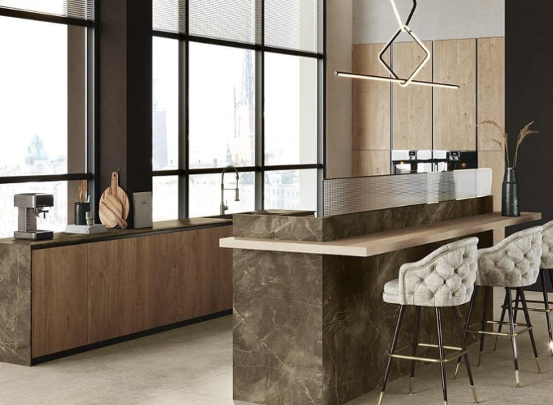 Blat kuchenny marmur brązowy Florim Stone Brown Mat 160x320 12mm 167188