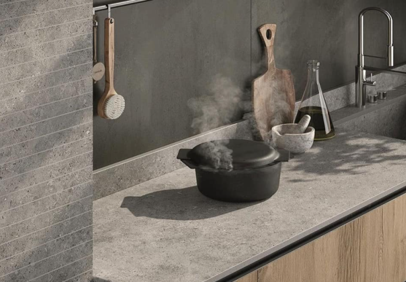 Spiek kwarcowy szary Florim Fossil Grey Mat 160x320 6mm 167343