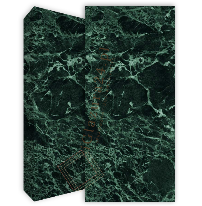 Spiek kwarcowy marmur ziełony Porcelanosa Marmol Alpi Verde Połysk 120X250 6mm 167411