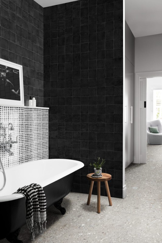 Marazzi Memoria Nero Lux 15x15 MANW płytki gresowe rustykalne 167552