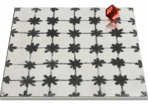 Marazzi Memoria Tappeto 1 Nero Lux 15x15 MANM płytki gresowe dekoracyjne