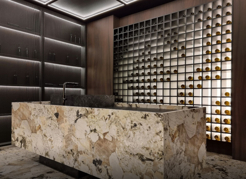 Kamień Spiekany marmur beżowy Porcelanosa Xtone Alpinus White Texture struktura 160x320 6mm 167643