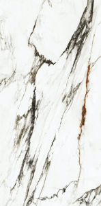Kamień Spiekany marmur biały z czarną żyłą Porcelanosa Xtone Paonazzo Biondo Polished 120x270 6mm