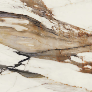 Kamień Spiekany marmur biały z czarną żyłą Porcelanosa Xtone Paonazzo Biondo Polished A 120x270 6mm