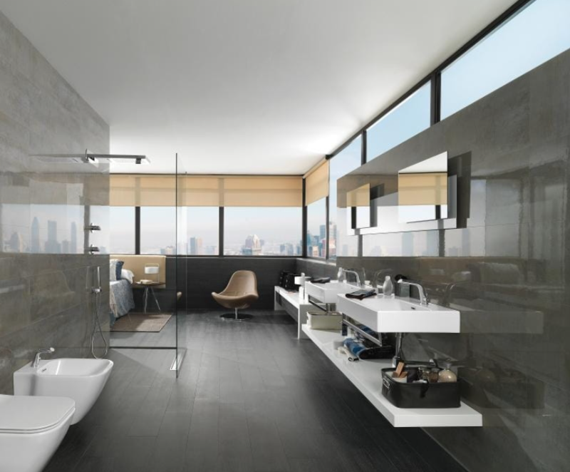 Porcelanosa Shine Aluminio 33,3x100 płytki ścienne metalizowane 167745