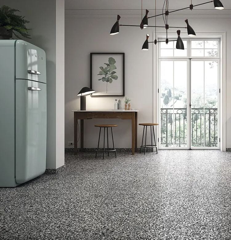 Plytki podłogowe Casalgrande Padana Terrazzo Black 75,5x75,5 10mm  167915
