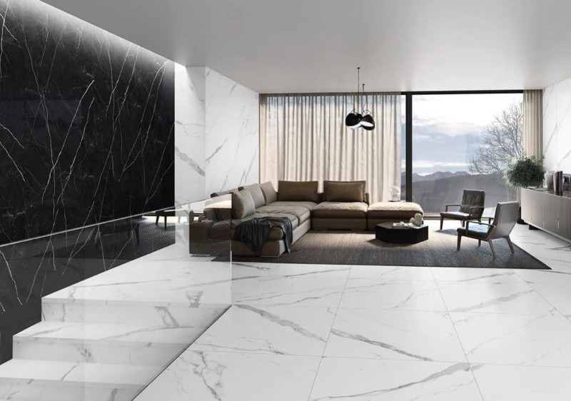 Płytki marmur Casalgrande Padana Marmosmart Marquina Smart Mat 60x60 9mm 168325