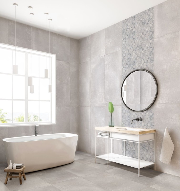 Gres beton szary Absolut Keramika Cozumel 60x120 168638