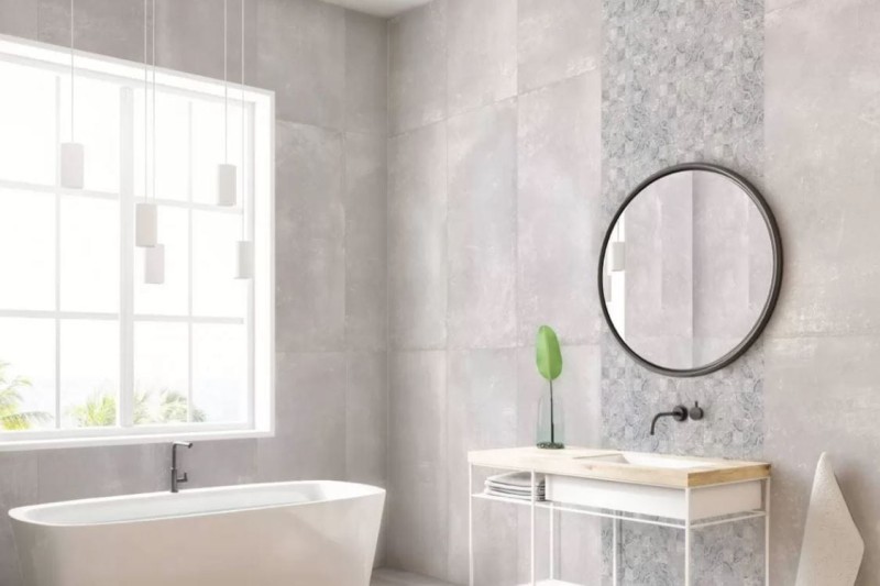 Gres beton szary Absolut Keramika Cozumel 60x120 168640