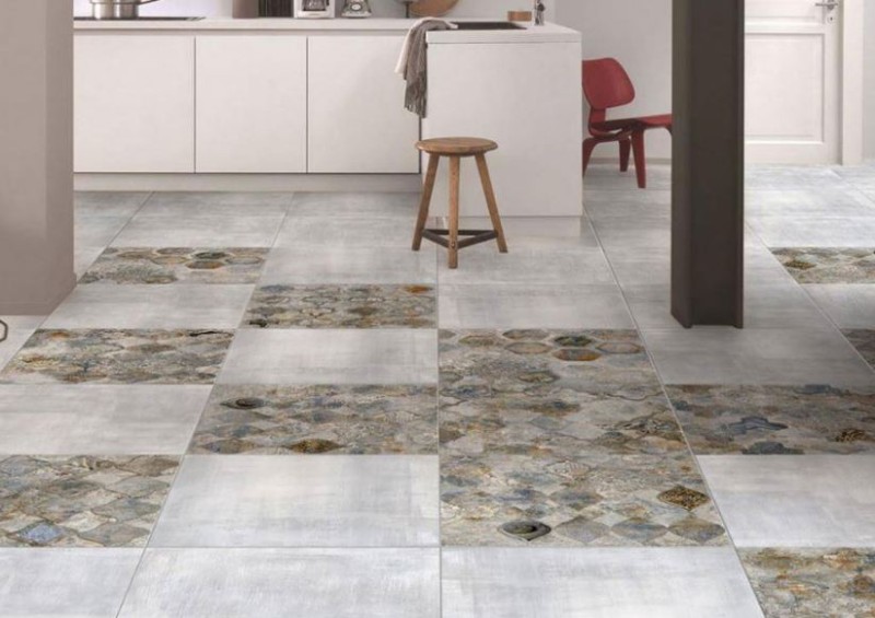 Gres szary beton Absolut Keramika Layen Mica 60,8x60,8 satyn 168678