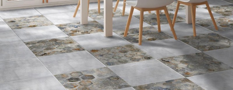 Gres szary beton Absolut Keramika Layen Mica 60,8x60,8 satyn 168683