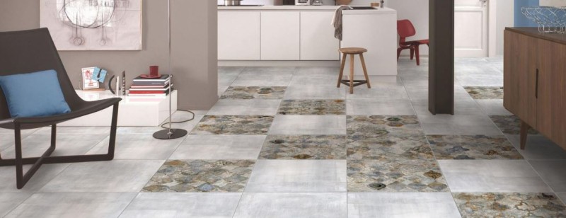 Gres szary beton Absolut Keramika Layen Mica 60,8x60,8 satyn 168685