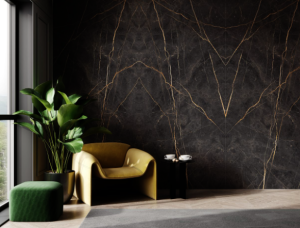 Płytka gresowa wielkoformatowa 120×270 cm Saint Laurent matowa z żyłą rektyfikowany A4H479