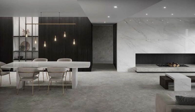 Spiek kwarcowy marmur biały beż Porcelanosa Glem White 120x270 Polished 6mm 168899