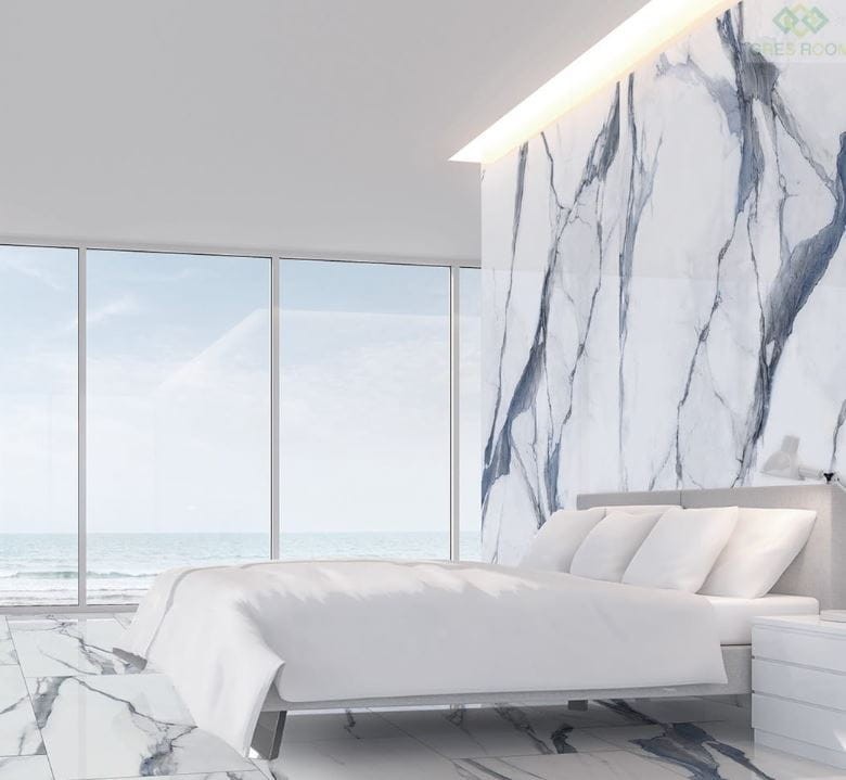 Gres marmur biały Calacatta Oceanic 60x120 mat 168957