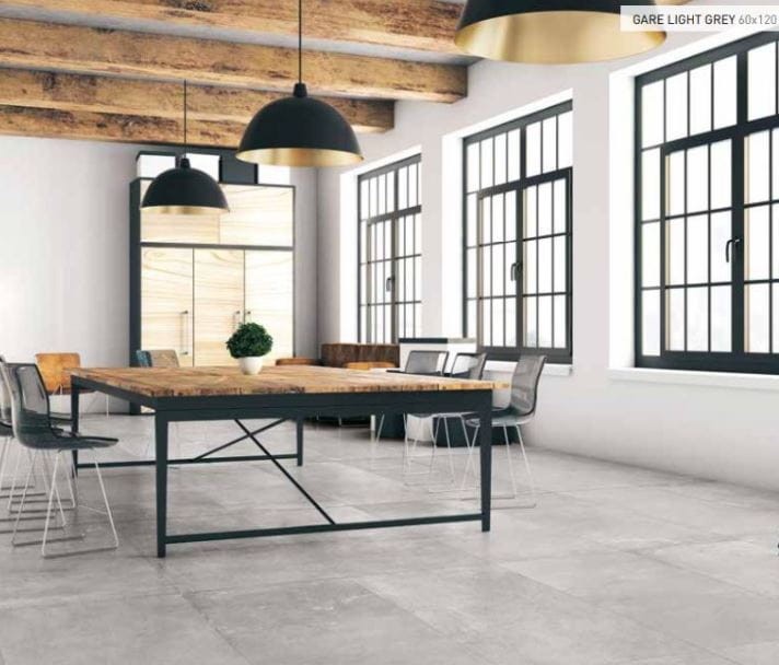 Dado Ceramica Gare du Nord Light Grey Rettificato 81×81 płytka imitująca beton 169124