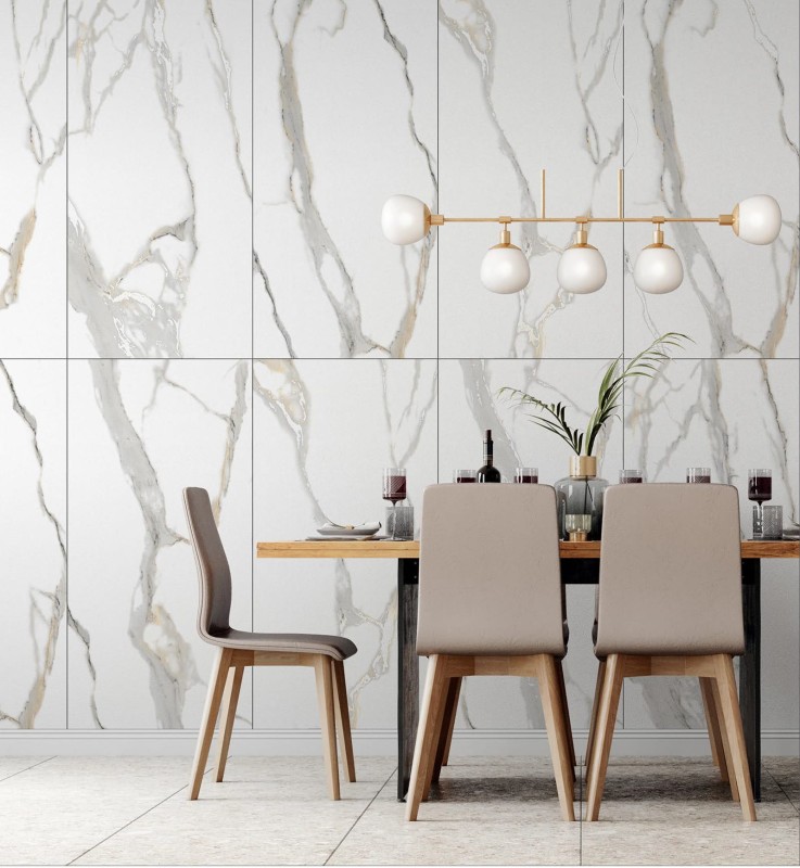 Gres 9mm Marble Statuario Aster Carving 120x60x0,9 cm 169207