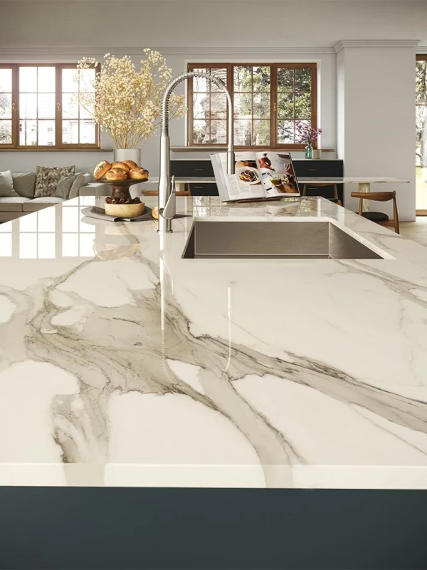 Spiek kwarcowy 12mm Calacatta Borghini Poler 324x162 cm 169320