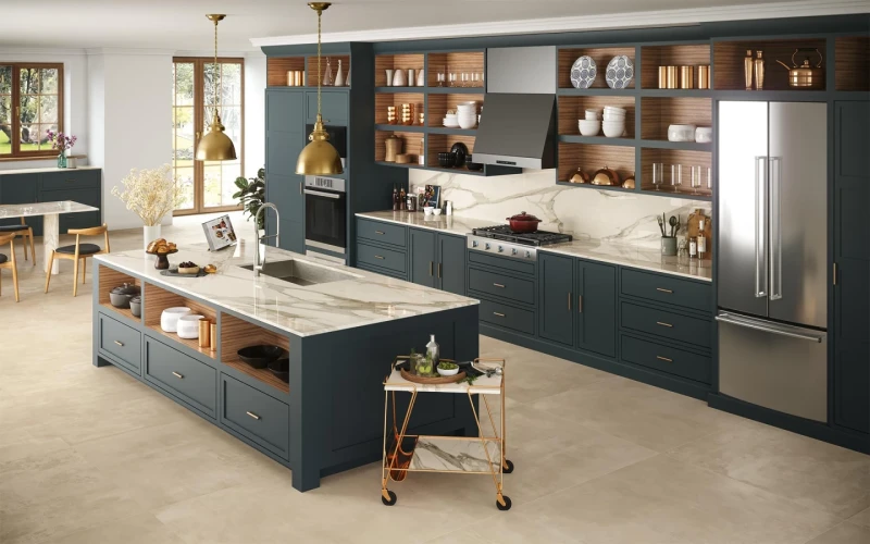 Spiek kwarcowy 12mm Calacatta Borghini Poler 324x162 cm 169323
