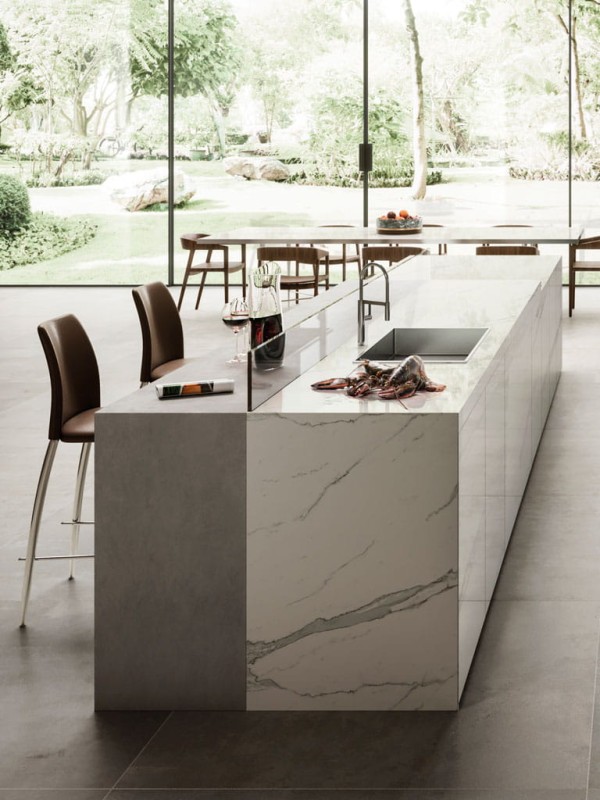 Wielkoformatowa płytka Calacatta Extra  Mat 324x162x1,2 cm 169339